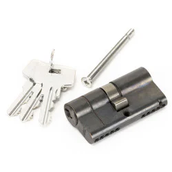 Double Euro Cylinder Lock - Aged Bronze Finish