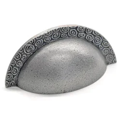 Nautilus Edged Iron Drawer Pull