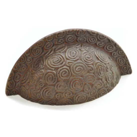 Antique Bronze Nautilus Drawer Pull