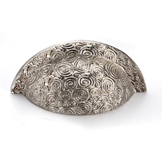 Nickel Nautilus Drawer Pull