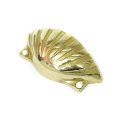 Brass Shell Drawer Pull
