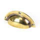 Period Cup Drawer Pull - Aged Brass