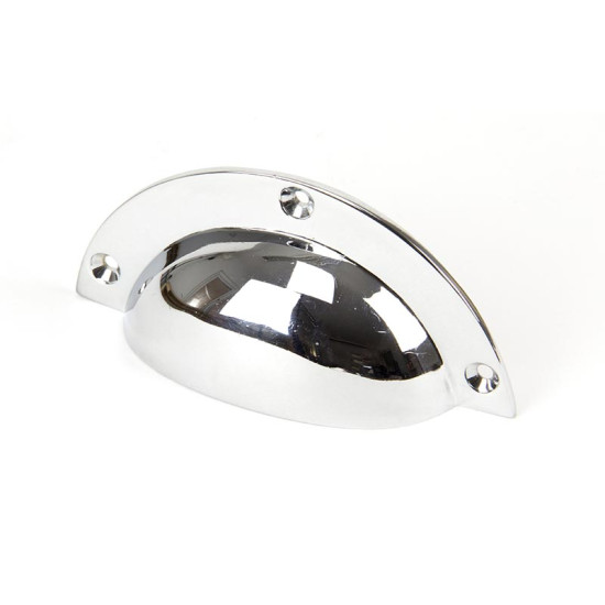 Period Cup Drawer Pull - Polished Chrome