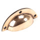 Period Cup Drawer Pull - Polished Bronze