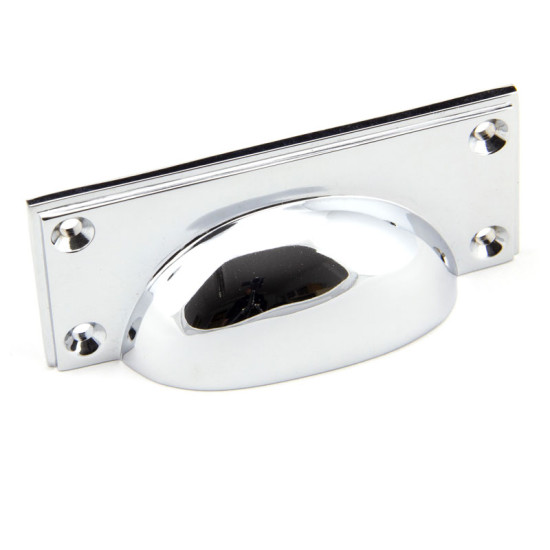 Art Deco Drawer Pull - Polished Chrome