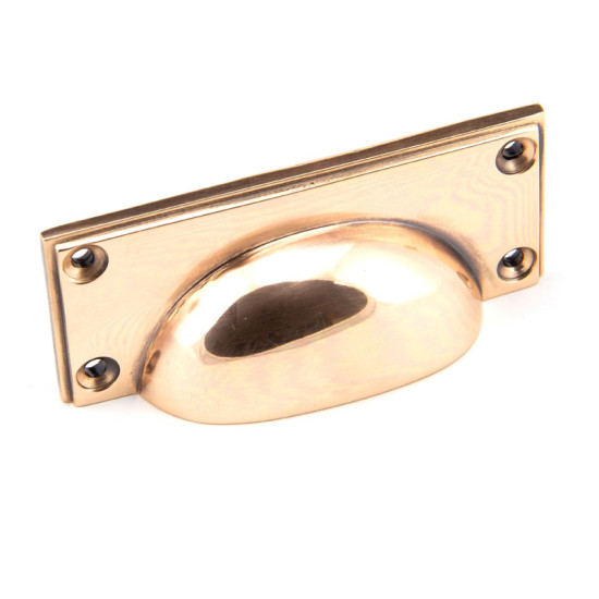 Art Deco Drawer Pull - Polished Bronze