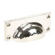 Hammered Art Deco Drawer Pull - Polished Nickel