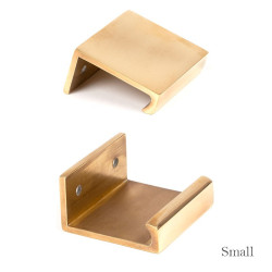 Plain Edge Pull - Aged Brass