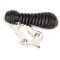 Ebony Beehive Escutcheon with Nickel Backplate