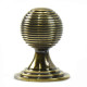 Antique Brass Queen Anne Cabinet Knob