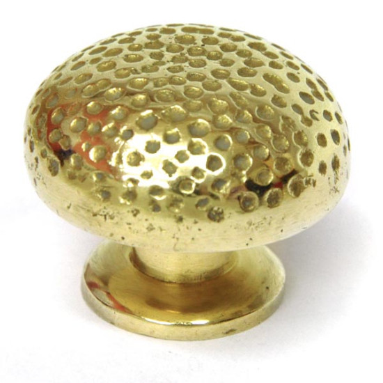Brass Hammered Knob