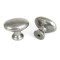 Blacksmith Pewter Patina Oval Knob