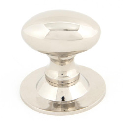 Polished Nickel Oval Cabinet Knob