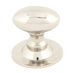 Polished Nickel Oval Cabinet Knob