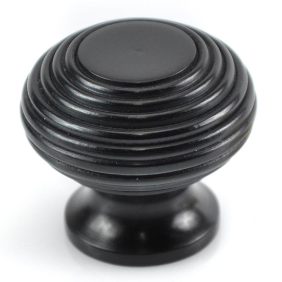 Beehive Ebony Cabinet Knob