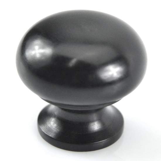 Ebony Bun Cabinet Knob