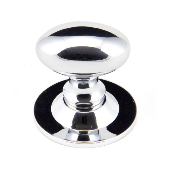 Polished Chrome Oval Cabinet Knob