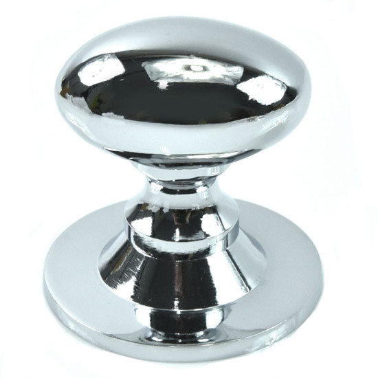 Polished Chrome Oval Cabinet Knob