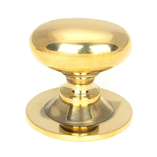 Aged Brass Oval Cabinet Knob