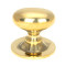 Aged Brass Oval Cabinet Knob