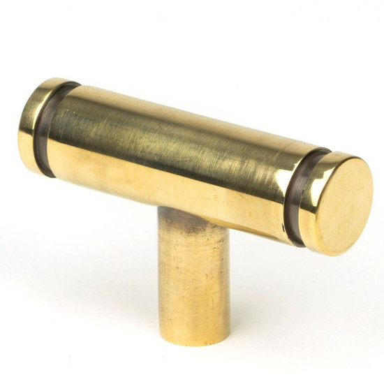 Aged Brass Kelso T Bar Cabinet Knob