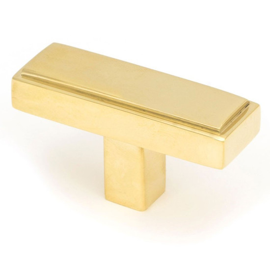 Polished Brass Scully T Bar Cabinet Knob