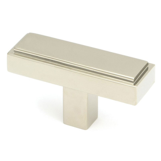 Polished Nickel Scully T Bar Cabinet Knob