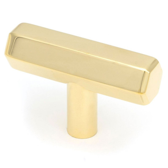 Polished Brass Kahlo T Bar Cabinet Knob