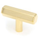 Polished Brass Kahlo T Bar Cabinet Knob