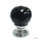 Facetted Black Glass Cabinet Knob