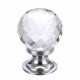 Facetted Clear Glass Cabinet Knob
