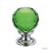 Facetted Green Glass Cabinet Knob