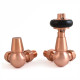 Faringdon Thermostatic Radiator Valve - Brushed Copper CORNER TRV