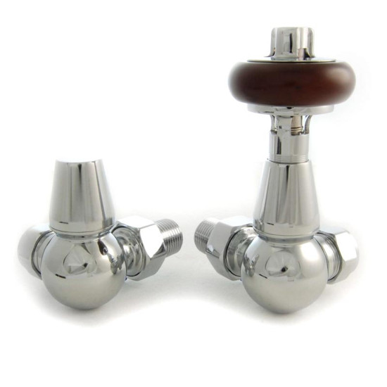 Faringdon Thermostatic Radiator Valve - Chrome CORNER TRV