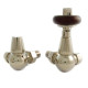 Faringdon Thermostatic Radiator Valve -  Nickel CORNER TRV