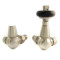 Faringdon Thermostatic Radiator Valve - Satin Nickel CORNER TRV