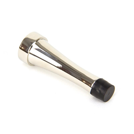 Period Projection Door Stop - Polished Nickel