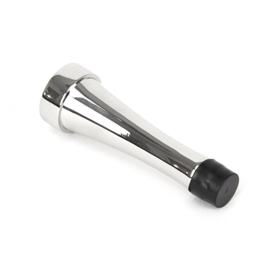 Period Projection Door Stop - Polished Chrome
