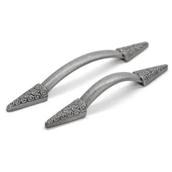 Gothic Nautilus Edged Iron Pull Handle