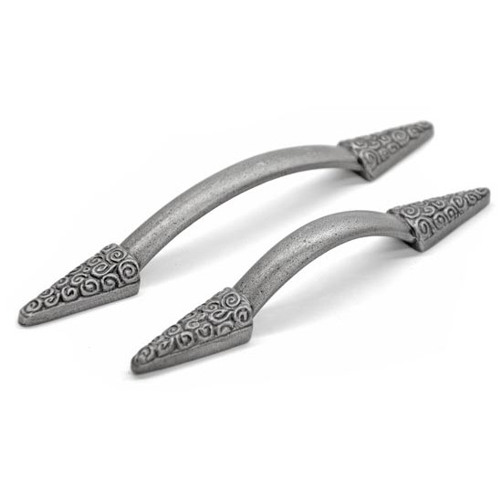 Gothic Nautilus Edged Iron Pull Handle