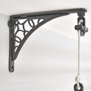 Clothes airer wall support bracket