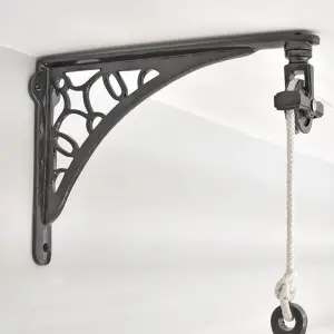Clothes airer wall support bracket