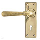 Hammered Newbury Lever - Aged Brass