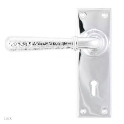 Hammered Newbury Lever - Polished Chrome