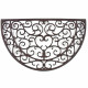 Heart Scroll Semi-Circle Doormat