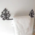 Intricate Fleur De Lys Towel Rail