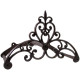 Cast Iron Fleur De Lys Hose Tidy