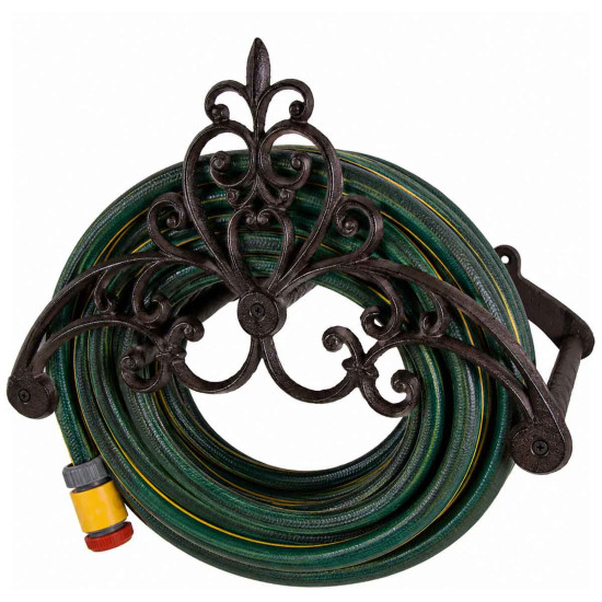 Cast Iron Fleur De Lys Hose Tidy