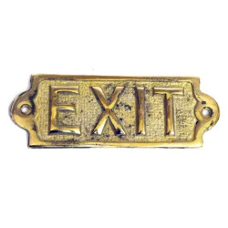 Brass Exit Sign