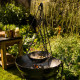 Kadai Cooking Bowl with 3 Chains